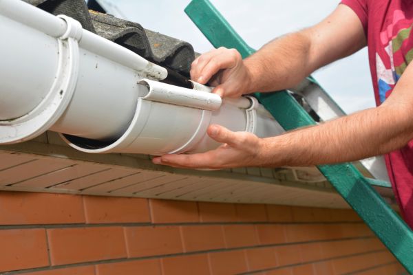 Large Gutter Repair in Flowery Branch